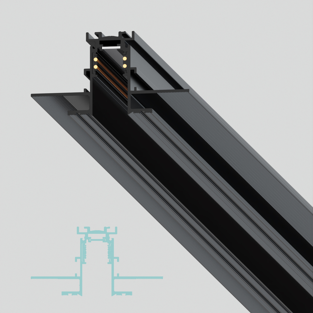 Трековый светильник FormaLighting Deep Recessed Track Trimless