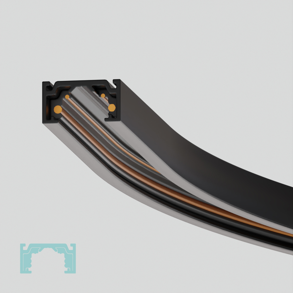 Трековый светильник FormaLighting Horizontal Curved Track