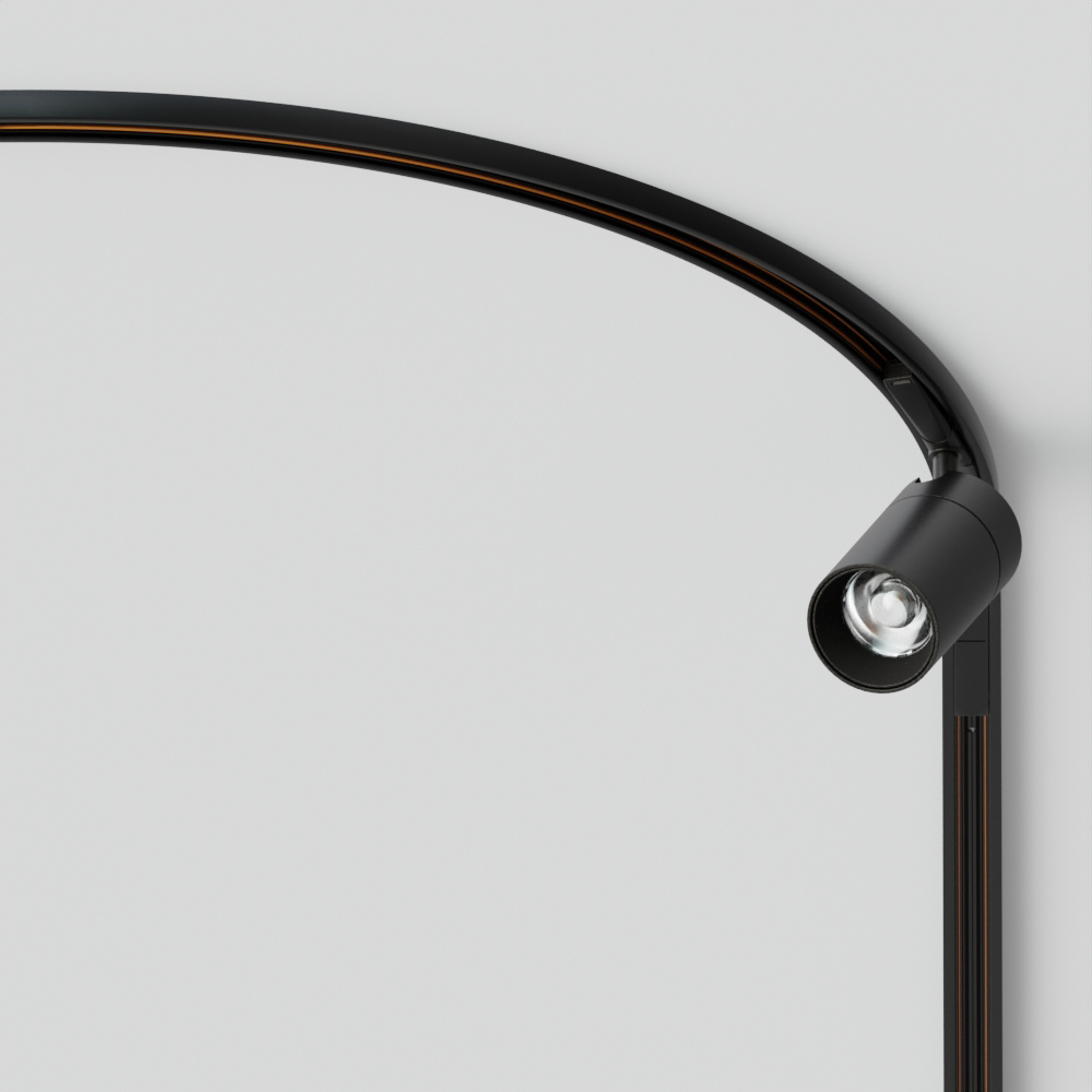 Трековый светильник FormaLighting TicTok Zoom 45 Curved Track